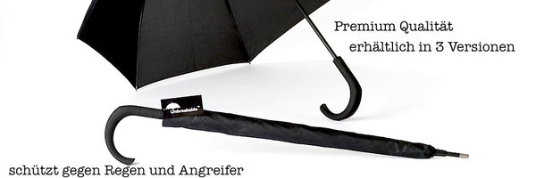 El paraguas Unbreakable® protege contra la lluvia y otros elementos
