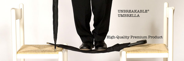 the genuine Unbreakable® Umbrella Quality stands and withstands 120 kgs